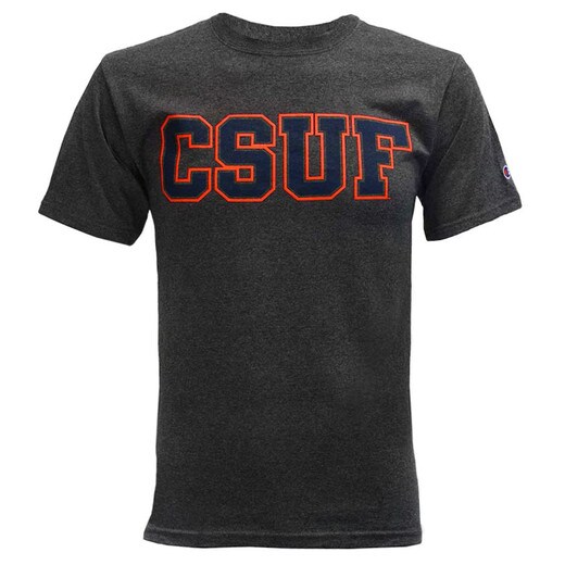 CSUF Block Tee - Granite